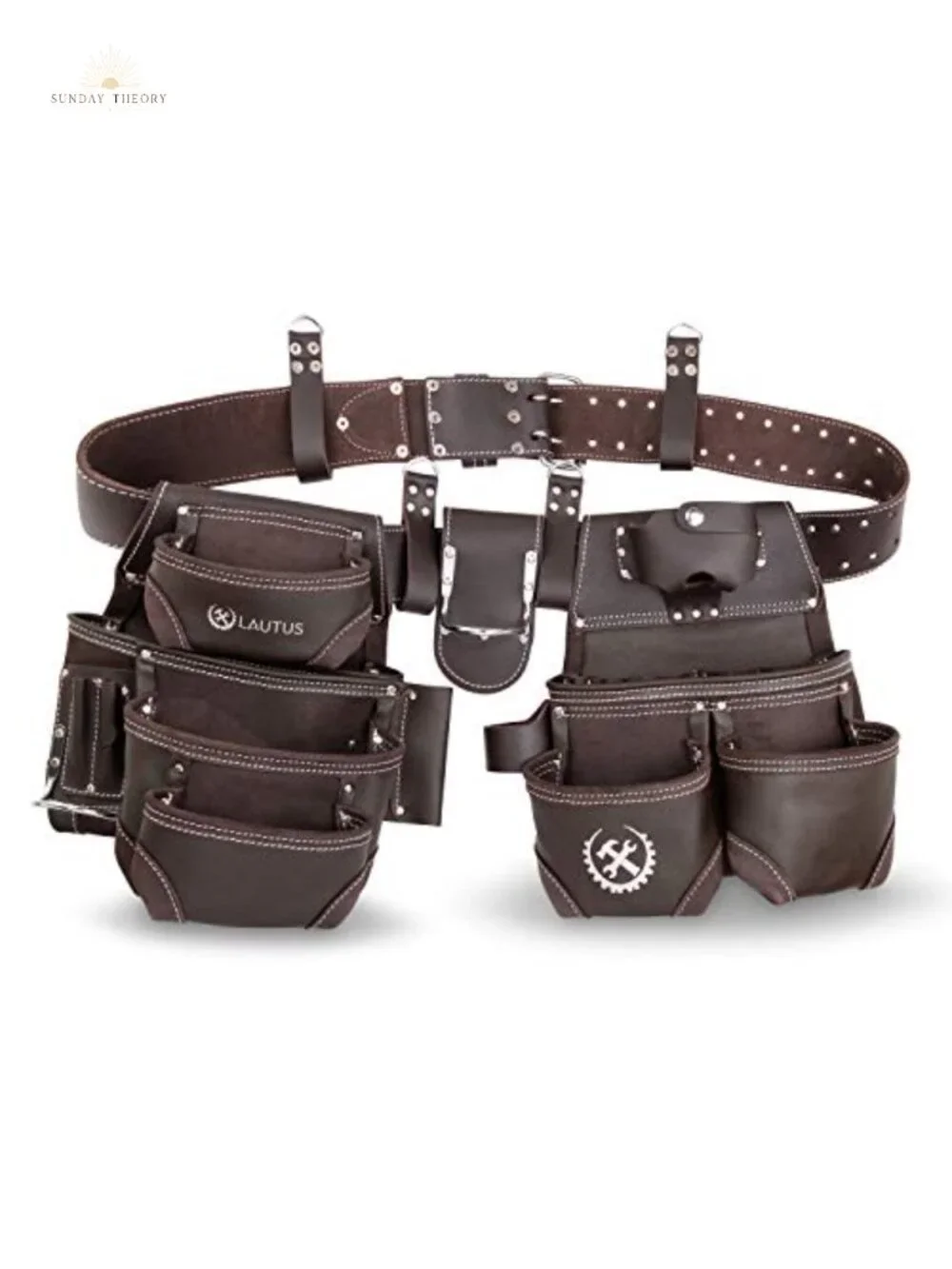 Leather Tool Belt Pouch Bag Carpenter Construction Framer Handyman Electrician